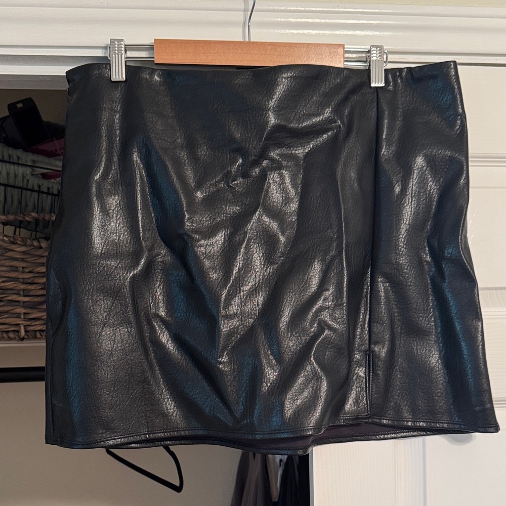 Old Navy Faux Leather Mini Skirt